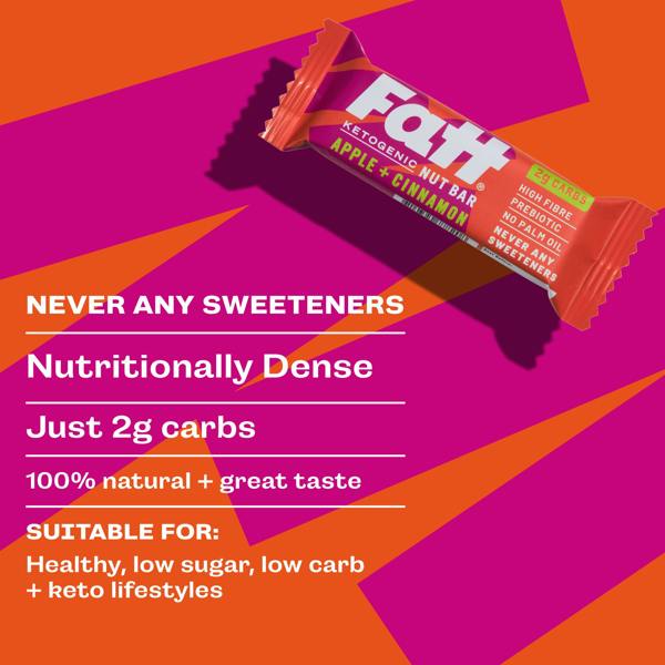 Fatt Apple + Cinnamon Keto Bar