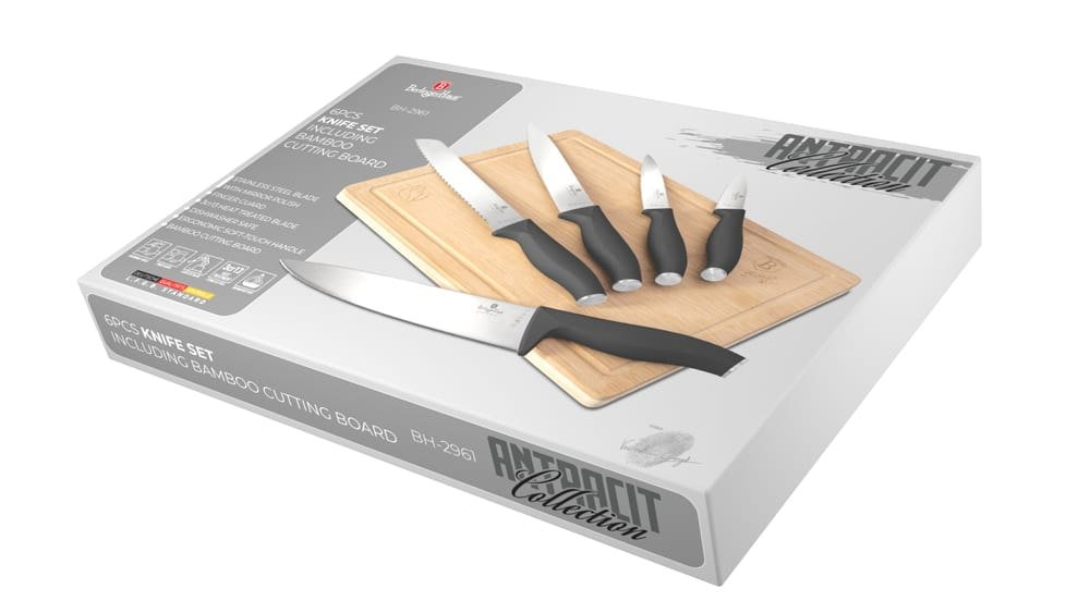 Knife set with bamboo cutting board Berlinger Haus BH2961