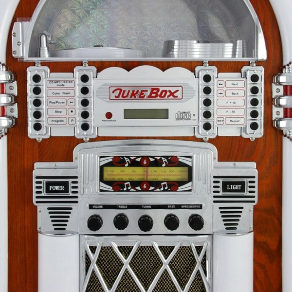 Monstershop Retro Style Illuminated Jukebox Sound System
