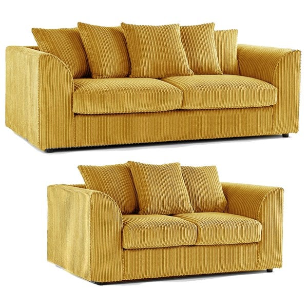 Furnishings For Less Luxor Full Jumbo 3 + 2 Seater Sofa Set - Scatter Back