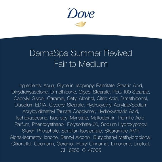 Dove DermaSpa Summer Revived Fair To Medium Skin Body Lotion 3pk, 200ml