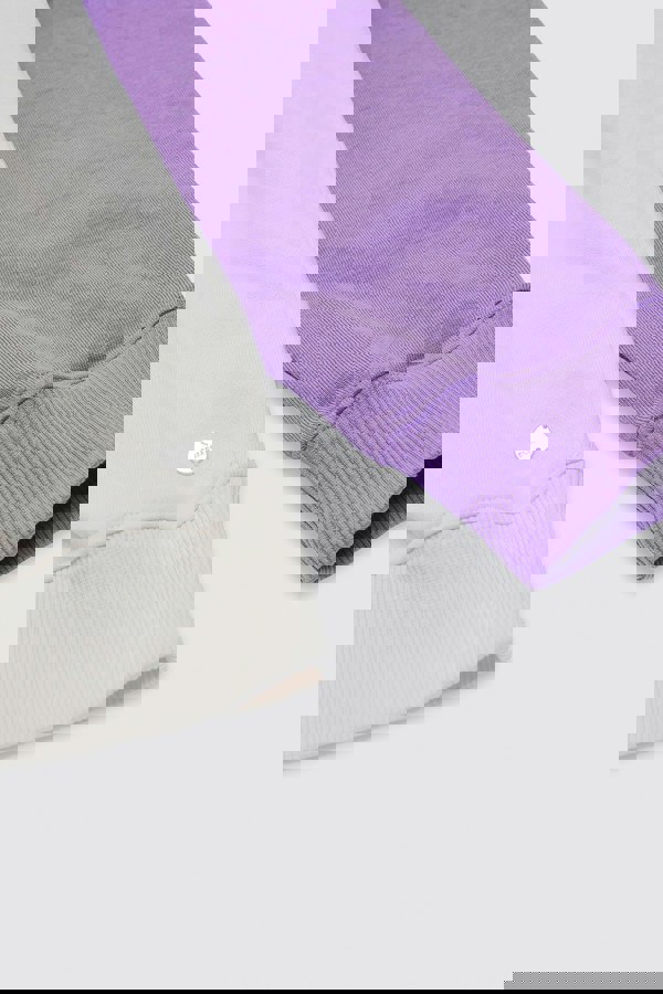 ENORSIA Colour Block LS High Neck Sweatshirt