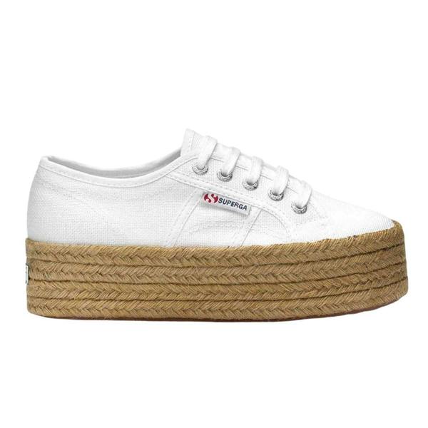 Superga Womens/Ladies 2790 Rope Platform Trainers - White - 
