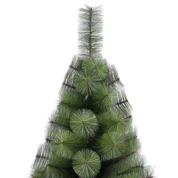 4ft to 8ft Green Artificial Christmas Trees with Metal Stand, Easy Assembly and Flame Retardant PVC image 1