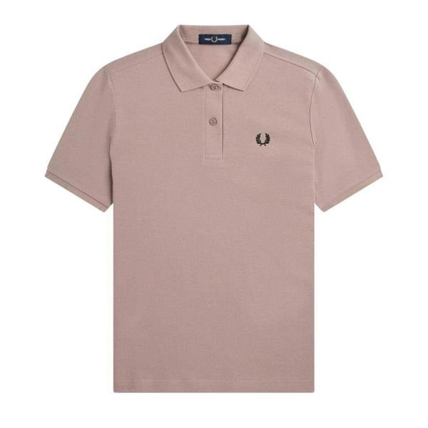 Fred Perry Womens/Ladies Logo Polo Shirt - Dark Pink - 