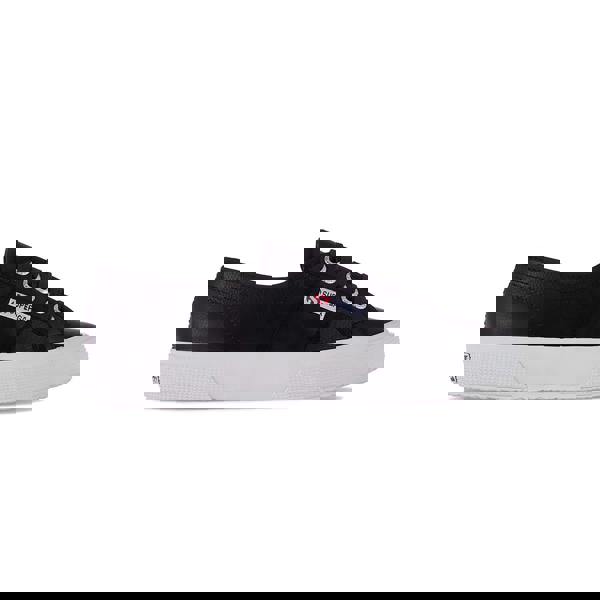 Superga Unisex Adult 2750 Efglu Leather Trainers - Black/White - 