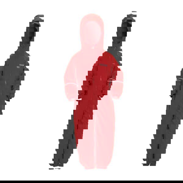 Regatta Great Outdoors Childrens Toddlers Splosh III Waterproof Rainsuit - Pepper - 