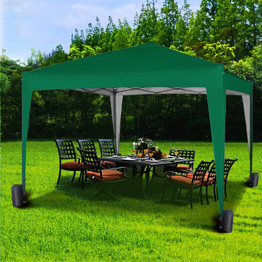 3x3m Pop up Gazebo Outdoor Patio Canopy Tent Green 2