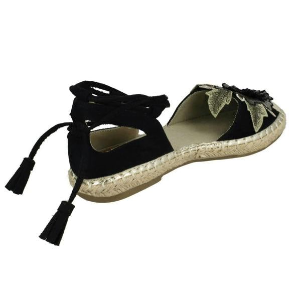 Spot On Ladies Spot On Ankle Tie Up Espadrilles F2263