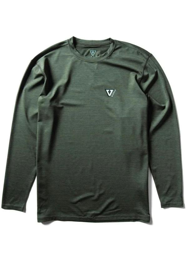 VIssla Twisted Eco L/S Lycra - military heather