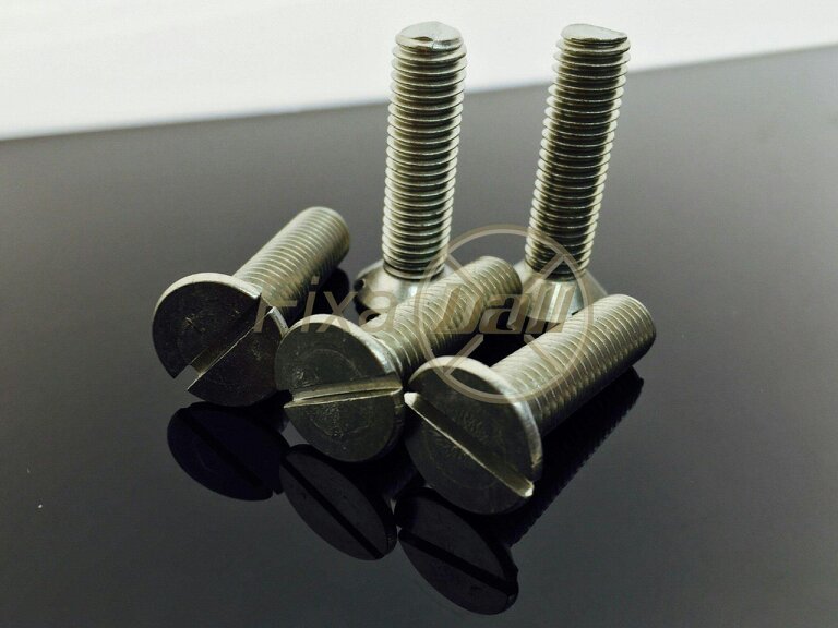 Fixaball M8 Machine Screws Slot Countersunk A2 304 Stainless Steel