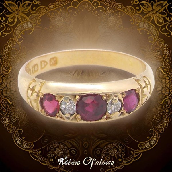 Vintage Tom A fine Edwardian Ruby and Diamond Ring