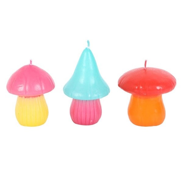 Serano Set of 3 Mushroom Shaped Candles