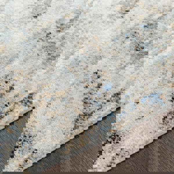 Livabliss Jolie-Abstract Grey Beige Yellow Black Modern Marble Rug