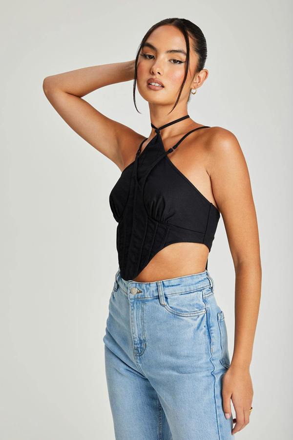 Urban Bliss Halter Corset Top