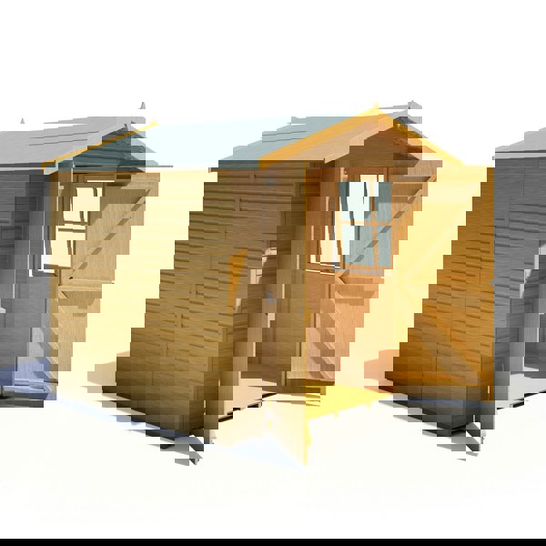 Shire Alderney 7x7 12mm interlock Clad wooden Shed