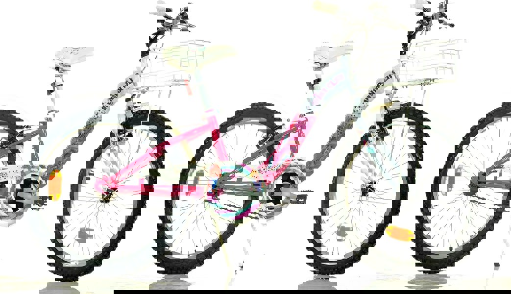 Dino Bikes Dino Winx 20in Kids Bike - White/Pink