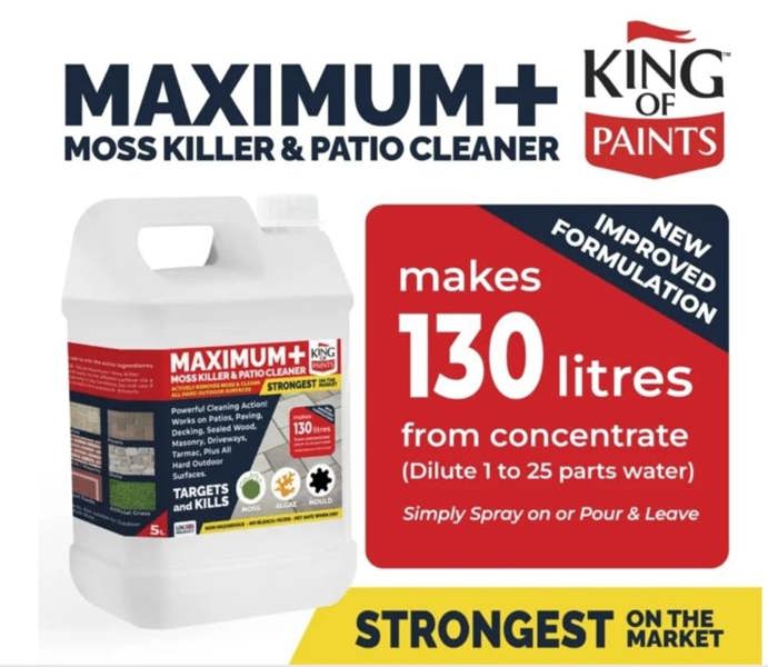 Concentrate makes 130 litres of effective solution 