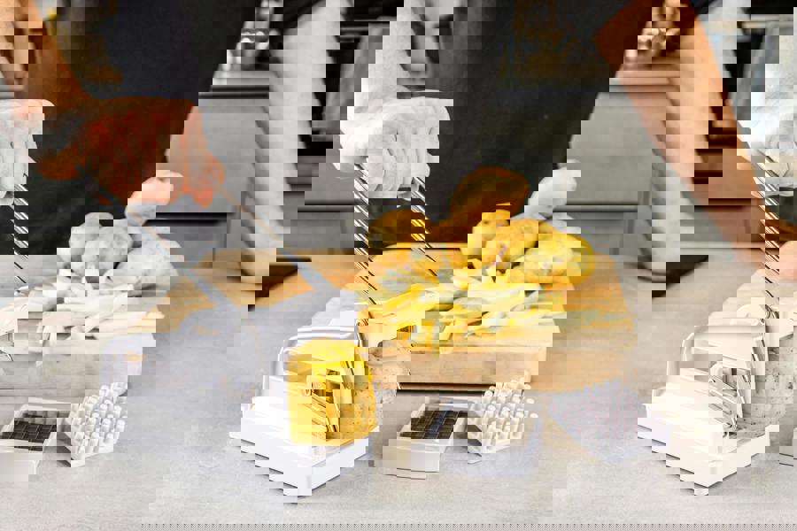 KitchenCraft Potato Chipper with Interchangeable Blades