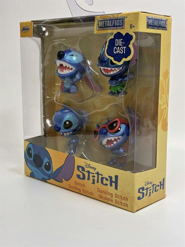 MCSlots Disney Stitch 4 Figure Set 2.5 Inches Jada 36205
