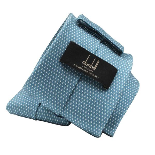 Dunhill luxurious mulberry silk tie in a small engine turn pattern