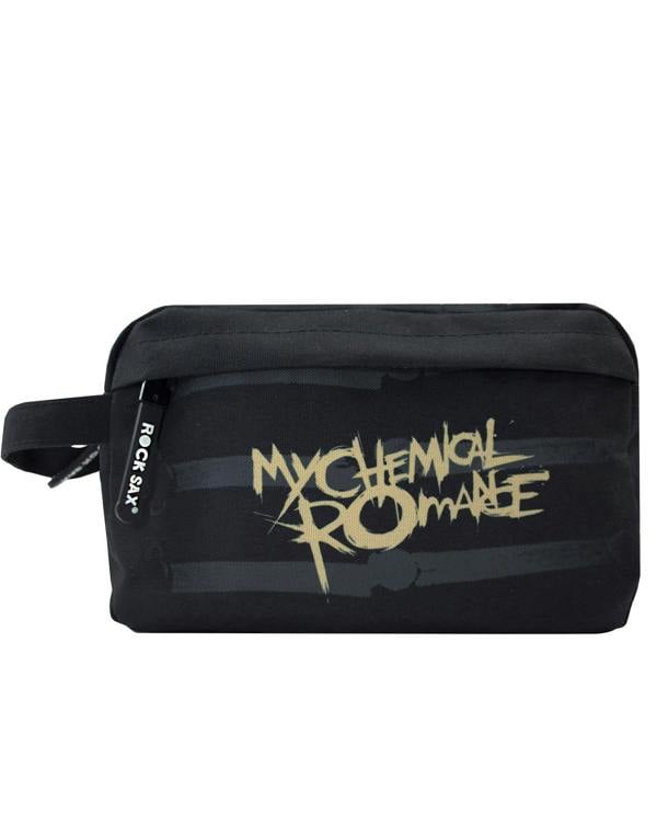 Vanilla Underground Rock Sax Mens Black My Chemcial Romance Wash and Toiletry Bag (One Size)