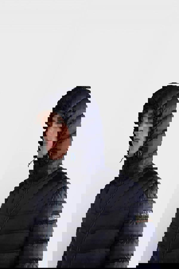 Napapijri Men's Aerons Hooded Padded Jacket Blue Marine