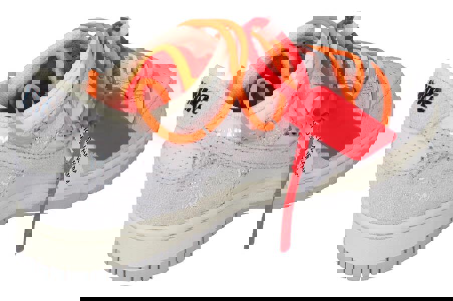 Nike Dunk Low Off X White Mens Trainers Dj0950  116 - Lot 31 Sail Neutral Grey Total Orange 116 - Photo 2