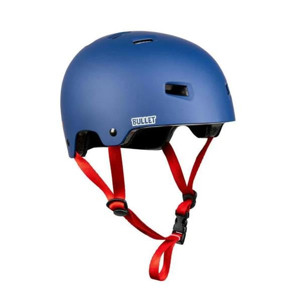 Bullet X Santa Cruz Skate Helmet Strip Logo Blue