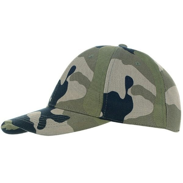 SOLS Unisex Buffalo 6 Panel Baseball Cap - Camouflage