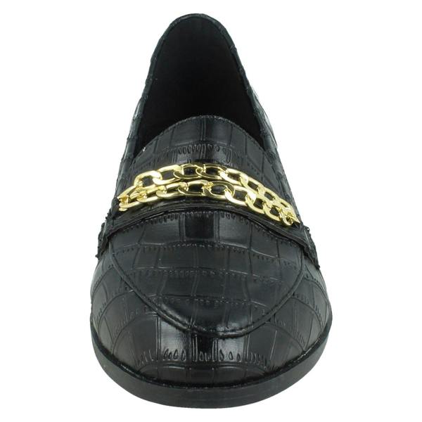 Spot On Ladies Spot On Croc Print Loafers F80537