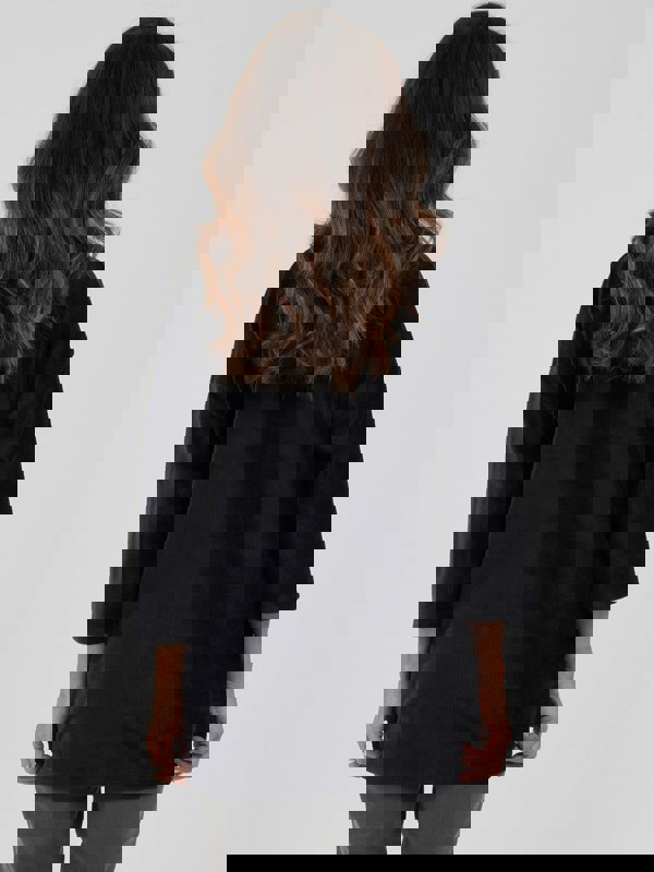 TIGI-Wear Rib Velour Cowl Neck Tunic