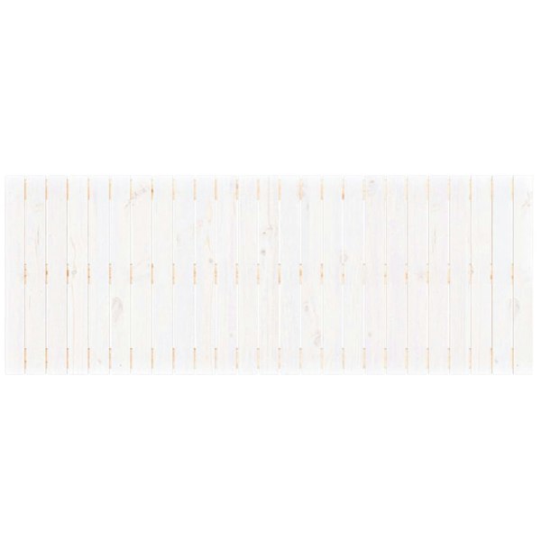Berkfield Wall Headboard White 159.5x3x60 cm Solid Wood Pine