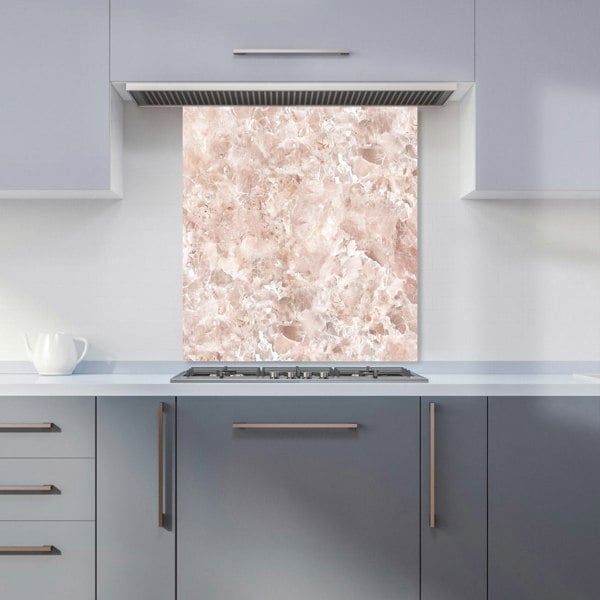 Warren Reed - Designer Polished Pale Pink Quartz Effect Kitchen Splashback