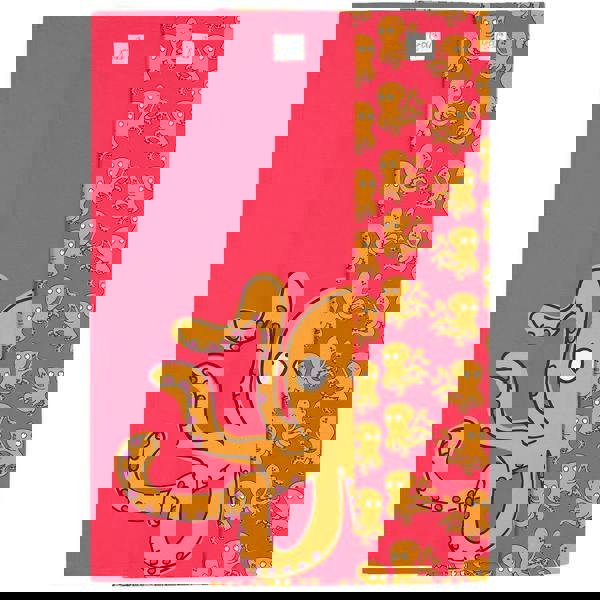 Lazy Jacks Octopus Tea Towel (Pack of 2) - Red