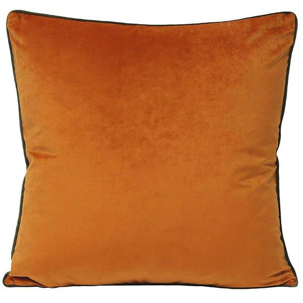 Riva Paoletti Meridian Cushion Cover - Pumpkin/Mocha - 