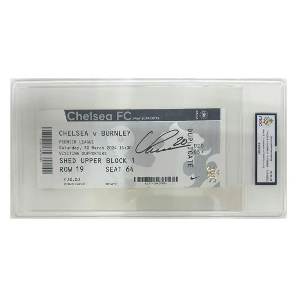 Cole Palmer Signed Chelsea v Burnley Ticket