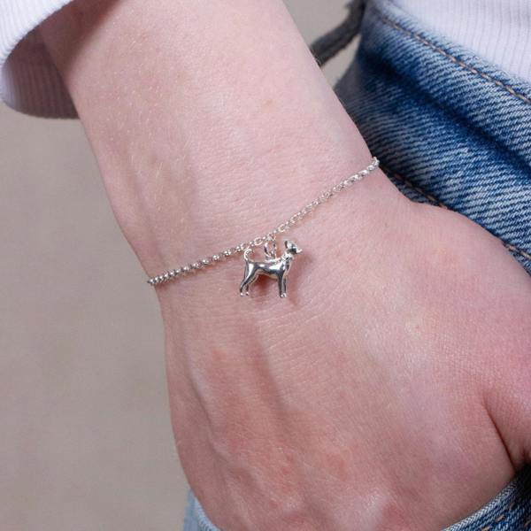 Chihuahua Chain Bracelet - Personalised - Sterling Silver - MYLEE London