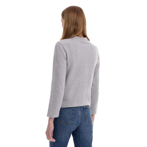 Trespass Womens/Ladies Lizanna Knitted Mock Neck Top - Grey Marl - 