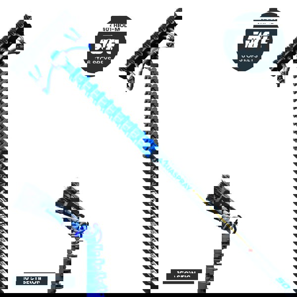 Aquaspray® Venom 50ft 40T High-Mod Waterfed Window Cleaning Pole – 10-Section