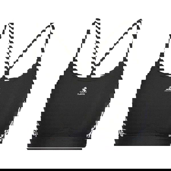 Adidas Womens/Ladies Aeroreact Light Support Training Sports Bra - Black/White - 