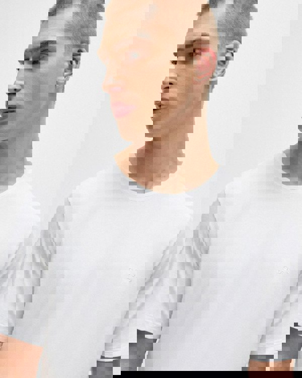 BOSS Orange Mix & Match Mens Stretch-Cotton Regular Fit T-Shirt with Logo Detail NOS - White 100