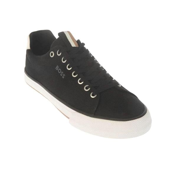 Boss Mens Aiden Canvas Trainers - Black - 