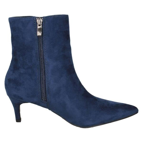 Ladies Collection Mid Heel Pointed Toe Ankle Boots F51222