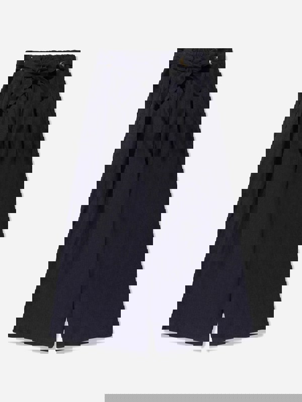 Chloé Girls Linen Trousers in Navy