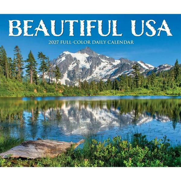 America The Beautiful Desk Calendar 2027, Desk Calendars, Day To View, Travel, Gift