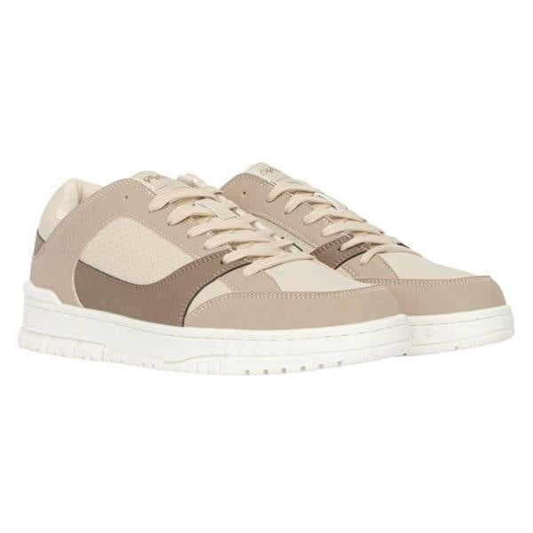 Crosshatch Mens Crepstar Trainers - White/Beige