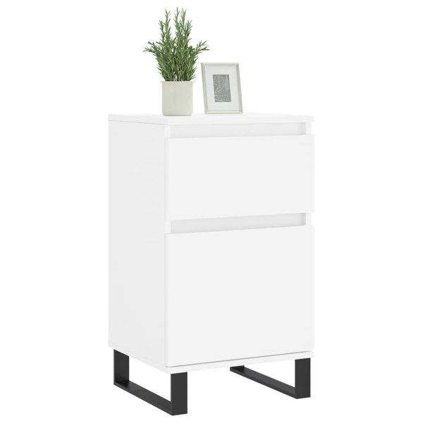 Berkfield Sideboards 2 pcs White 40x35x70 cm Engineered Wood