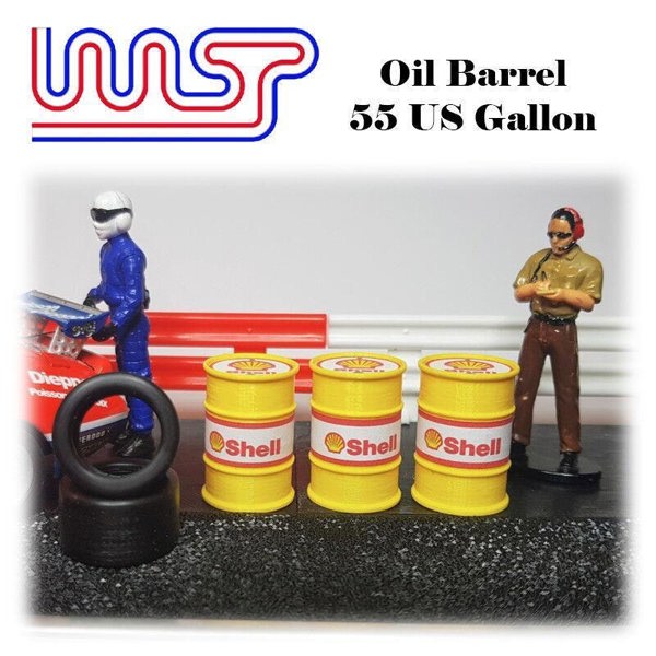 MCSlots Elf 5 x Barrel Drum 1:32 Scale Slot Car Track Scenery Wasp