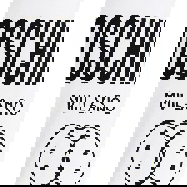 Moschino Milano Double Smiley Logo White T-Shirt